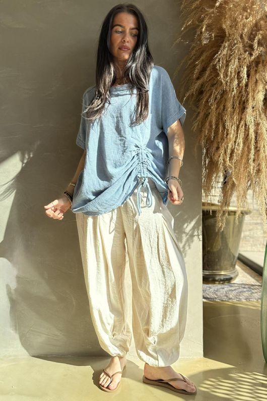 Santa Eulalia Hitch Top Washed Light Denim